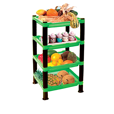 kitchen rack , vegetable rack , fruits rack , 4 Tier Multipurpose Basket Stand Rack for Fruit and Vegetable