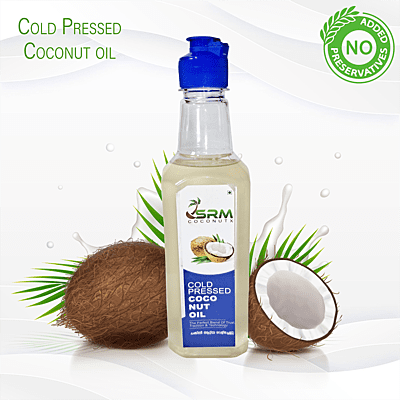 500 ml Natural cold pressed coconut oil without preservatives for cooking, haircare. 100% natural
