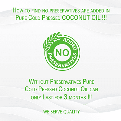 Pack of 2 (500mlx2) Natural cold pressed coconut oil without preservatives for cooking, skincare , haircare . 100% natural