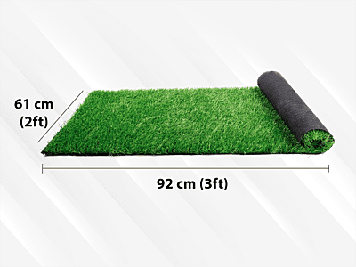 Artificial grass carpet , high density High quality artificial grass mat for lawn , balcony , door , size - 61 cm x92 cm (2x3 ft) color - green